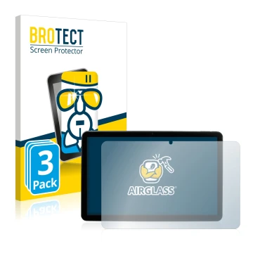 Parte frontale di una confezione del prodotto con il logo del marchio BROTECT. Accanto è raffigurato il dispositivo MEDION Lif