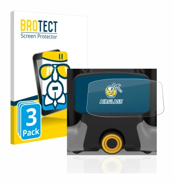 Parte frontale di una confezione del prodotto con il logo del marchio BROTECT. Accanto è raffigurato il dispositivo PowaKaddy 