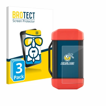 Parte frontale di una confezione del prodotto con il logo del marchio BROTECT. Accanto è raffigurato il dispositivo Launch SRD