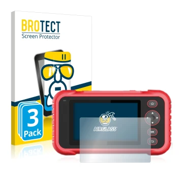 Parte frontale di una confezione del prodotto con il logo del marchio BROTECT. Accanto è raffigurato il dispositivo Launch CRP