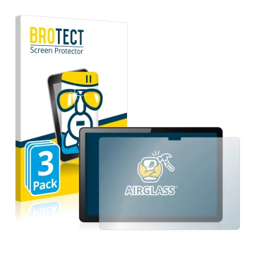 Parte frontale di una confezione del prodotto con il logo del marchio BROTECT. Accanto è raffigurato il dispositivo Lenovo Tab