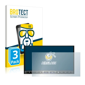 Parte frontale di una confezione del prodotto con il logo del marchio BROTECT. Accanto è raffigurato il dispositivo Alpine iLX