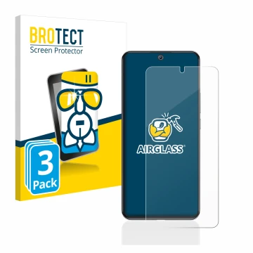 Parte frontale di una confezione del prodotto con il logo del marchio BROTECT. Accanto è raffigurato il dispositivo Xiaomi 12T