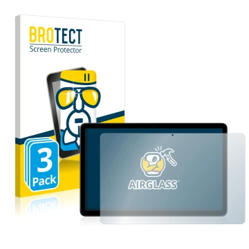 Parte frontale di una confezione del prodotto con il logo del marchio BROTECT. Accanto è raffigurato il dispositivo Nokia T21 