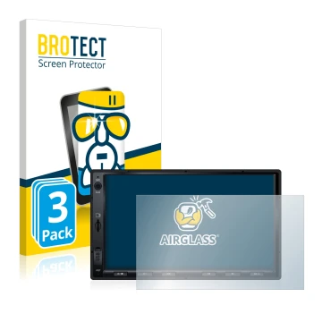 Parte frontale di una confezione del prodotto con il logo del marchio BROTECT. Accanto è raffigurato il dispositivo Atoto S8 S