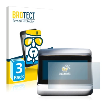 Parte frontale di una confezione del prodotto con il logo del marchio BROTECT. Accanto è raffigurato il dispositivo Tesla Mode