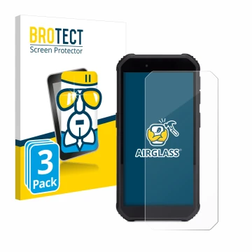 Parte frontale di una confezione del prodotto con il logo del marchio BROTECT. Accanto è raffigurato il dispositivo SkyCaddie 