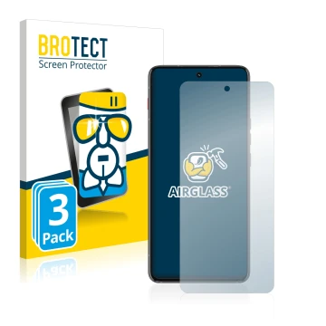 Parte frontale di una confezione del prodotto con il logo del marchio BROTECT. Accanto è raffigurato il dispositivo Motorola T