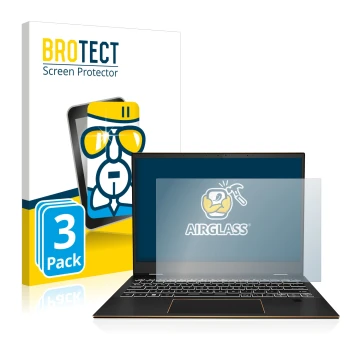 Parte frontale di una confezione del prodotto con il logo del marchio BROTECT. Accanto è raffigurato il dispositivo MSI Summit