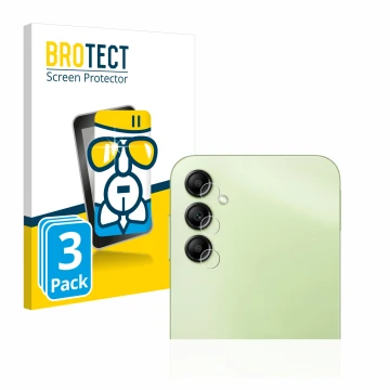 Parte frontale di una confezione del prodotto con il logo del marchio BROTECT. Accanto è raffigurato il dispositivo Samsung Ga