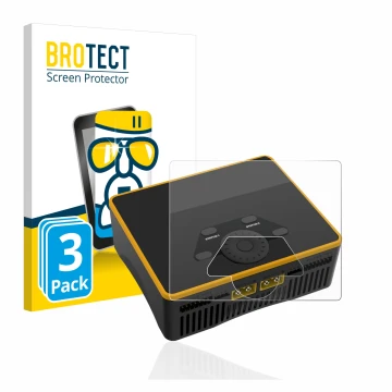 Parte frontale di una confezione del prodotto con il logo del marchio BROTECT. Accanto è raffigurato il dispositivo Junsi iCha