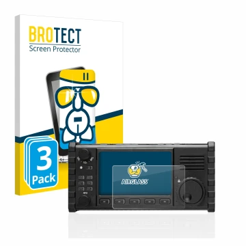 Parte frontale di una confezione del prodotto con il logo del marchio BROTECT. Accanto è raffigurato il dispositivo Xiegu X610