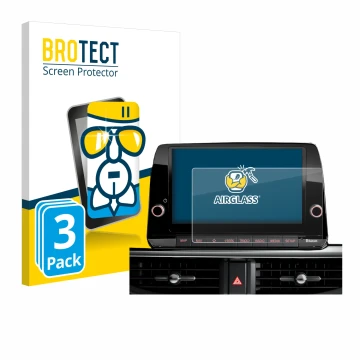 Parte frontale di una confezione del prodotto con il logo del marchio BROTECT. Accanto è raffigurato il dispositivo Kia Picant