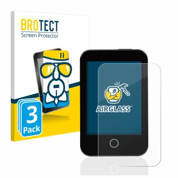 Parte frontale di una confezione del prodotto con il logo del marchio BROTECT. Accanto è raffigurato il dispositivo Medtrum To