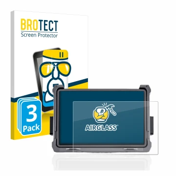 Parte frontale di una confezione del prodotto con il logo del marchio BROTECT. Accanto è raffigurato il dispositivo DJI Transm