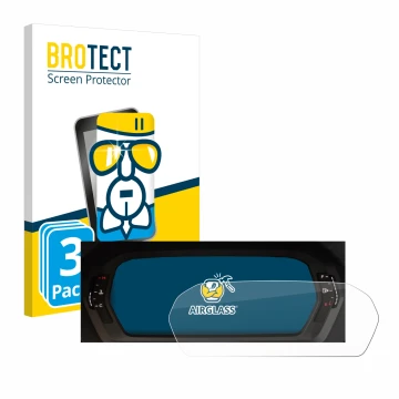 Parte frontale di una confezione del prodotto con il logo del marchio BROTECT. Accanto è raffigurato il dispositivo Audi A3 20