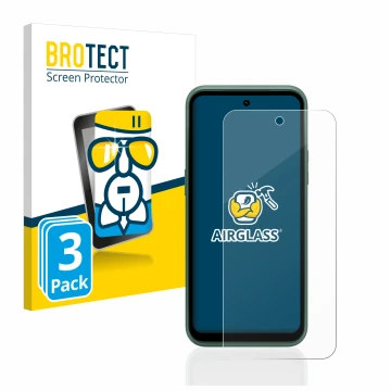 Parte frontale di una confezione del prodotto con il logo del marchio BROTECT. Accanto è raffigurato il dispositivo Nokia XR21