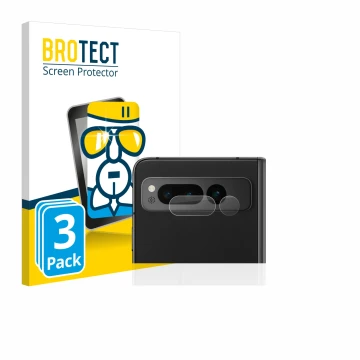 Parte frontale di una confezione del prodotto con il logo del marchio BROTECT. Accanto è raffigurato il dispositivo Google Pix