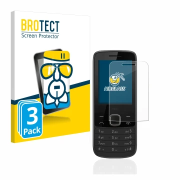 Parte frontale di una confezione del prodotto con il logo del marchio BROTECT. Accanto è raffigurato il dispositivo Nokia 225 