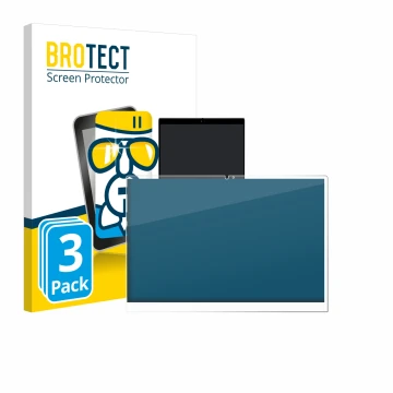 Parte frontale di una confezione del prodotto con il logo del marchio BROTECT. Accanto è raffigurato il dispositivo Dell Inspi