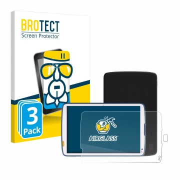 Parte frontale di una confezione del prodotto con il logo del marchio BROTECT. Accanto è raffigurato il dispositivo Zebra ET40