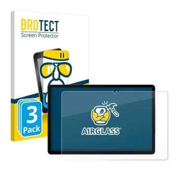 Parte frontale di una confezione del prodotto con il logo del marchio BROTECT. Accanto è raffigurato il dispositivo Samsung Ga
