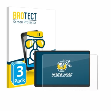 Parte frontale di una confezione del prodotto con il logo del marchio BROTECT. Accanto è raffigurato il dispositivo Samsung Ga