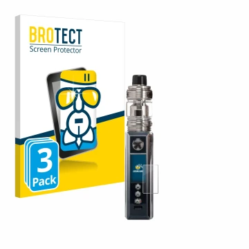 Parte frontale di una confezione del prodotto con il logo del marchio BROTECT. Accanto è raffigurato il dispositivo Voopoo Dra