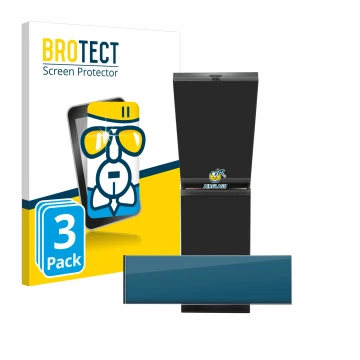 Parte frontale di una confezione del prodotto con il logo del marchio BROTECT. Accanto è raffigurato il dispositivo ASUS ROG Z