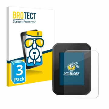 Parte frontale di una confezione del prodotto con il logo del marchio BROTECT. Accanto è raffigurato il dispositivo FIT Displa
