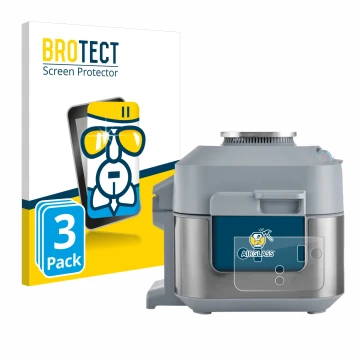 Parte frontale di una confezione del prodotto con il logo del marchio BROTECT. Accanto è raffigurato il dispositivo Ninja Spee