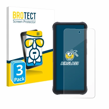 Parte frontale di una confezione del prodotto con il logo del marchio BROTECT. Accanto è raffigurato il dispositivo Cubot King