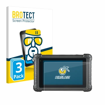 Parte frontale di una confezione del prodotto con il logo del marchio BROTECT. Accanto è raffigurato il dispositivo Autel Maxi