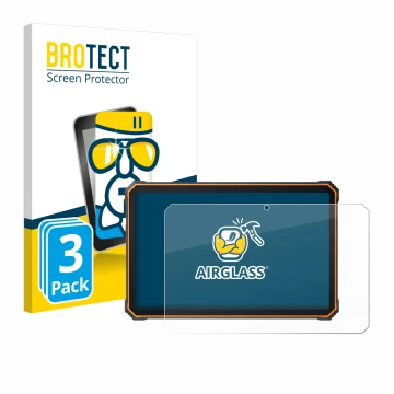 Parte frontale di una confezione del prodotto con il logo del marchio BROTECT. Accanto è raffigurato il dispositivo Blackview 