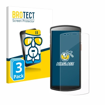 Parte frontale di una confezione del prodotto con il logo del marchio BROTECT. Accanto è raffigurato il dispositivo Urovo DT50