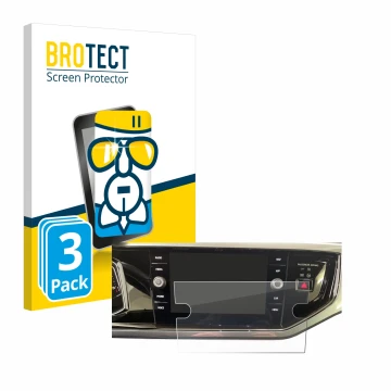 Parte frontale di una confezione del prodotto con il logo del marchio BROTECT. Accanto è raffigurato il dispositivo Volkswagen