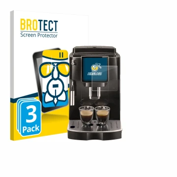 Parte frontale di una confezione del prodotto con il logo del marchio BROTECT. Accanto è raffigurato il dispositivo DeLonghi M