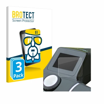 Parte frontale di una confezione del prodotto con il logo del marchio BROTECT. Accanto è raffigurato il dispositivo Motocaddy 
