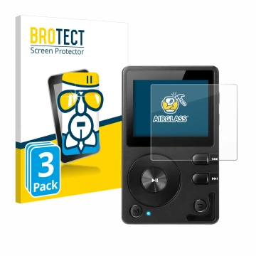 Parte frontale di una confezione del prodotto con il logo del marchio BROTECT. Accanto è raffigurato il dispositivo Hifi Walke