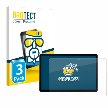 Parte frontale di una confezione del prodotto con il logo del marchio BROTECT. Accanto è raffigurato il dispositivo Samsung Ga