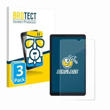 Parte frontale di una confezione del prodotto con il logo del marchio BROTECT. Accanto è raffigurato il dispositivo Blackview 