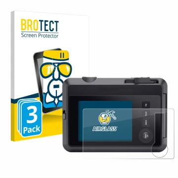 Parte frontale di una confezione del prodotto con il logo del marchio BROTECT. Accanto è raffigurato il dispositivo Leica SOFO