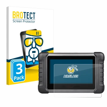 Parte frontale di una confezione del prodotto con il logo del marchio BROTECT. Accanto è raffigurato il dispositivo Autel Maxi