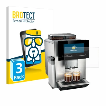 Parte frontale di una confezione del prodotto con il logo del marchio BROTECT. Accanto è raffigurato il dispositivo Siemens EQ
