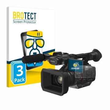 Parte frontale di una confezione del prodotto con il logo del marchio BROTECT. Accanto è raffigurato il dispositivo Panasonic 