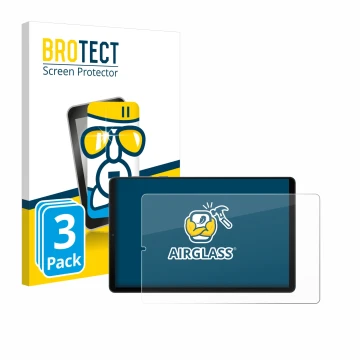 Parte frontale di una confezione del prodotto con il logo del marchio BROTECT. Accanto è raffigurato il dispositivo Lenovo Leg