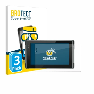 Parte frontale di una confezione del prodotto con il logo del marchio BROTECT. Accanto è raffigurato il dispositivo Hugerock X