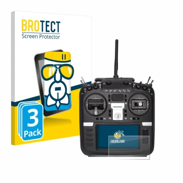Parte frontale di una confezione del prodotto con il logo del marchio BROTECT. Accanto è raffigurato il dispositivo Radiomaste