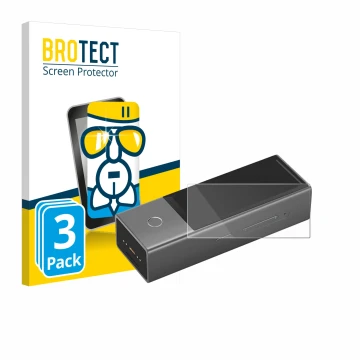 Parte frontale di una confezione del prodotto con il logo del marchio BROTECT. Accanto è raffigurato il dispositivo Timekettle