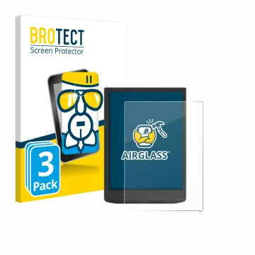 Parte frontale di una confezione del prodotto con il logo del marchio BROTECT. Accanto è raffigurato il dispositivo Vivlio Ink